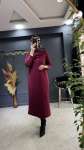 Henza merserize elbise (2985) Bordo