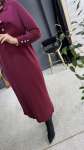 Henza merserize elbise (2985) Bordo