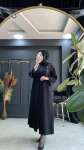 HESNA İKİLİ ABAYA TAKIM Siyah