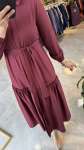 Lilyana elbise  Bordo