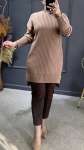 Liza merserize tunik Camel