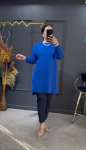 Madam merserize tunik(2923) Saks Mavisi