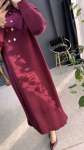 Özüm merserize elbise (2979) Bordo