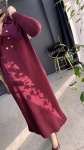 Özüm merserize elbise (2979) Bordo