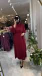 Selena elbise  Bordo