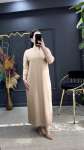 Sena merserize elbise(2880) Camel