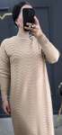 Sena merserize elbise(2880) Camel