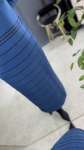 SETRİ MERSERİZE ELBİSE (2956) Petrol Mavisi
