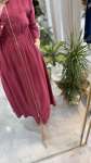 WOMEN ELBİSE Bordo